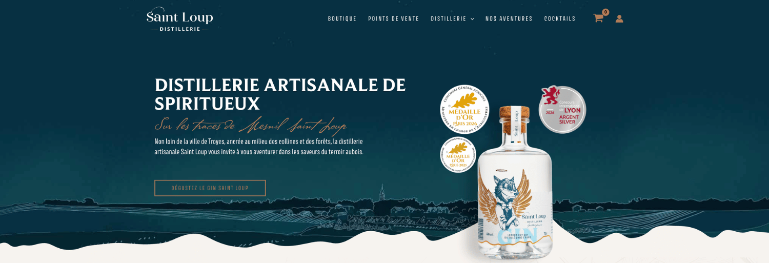 Distillerie Saint-Loup site web